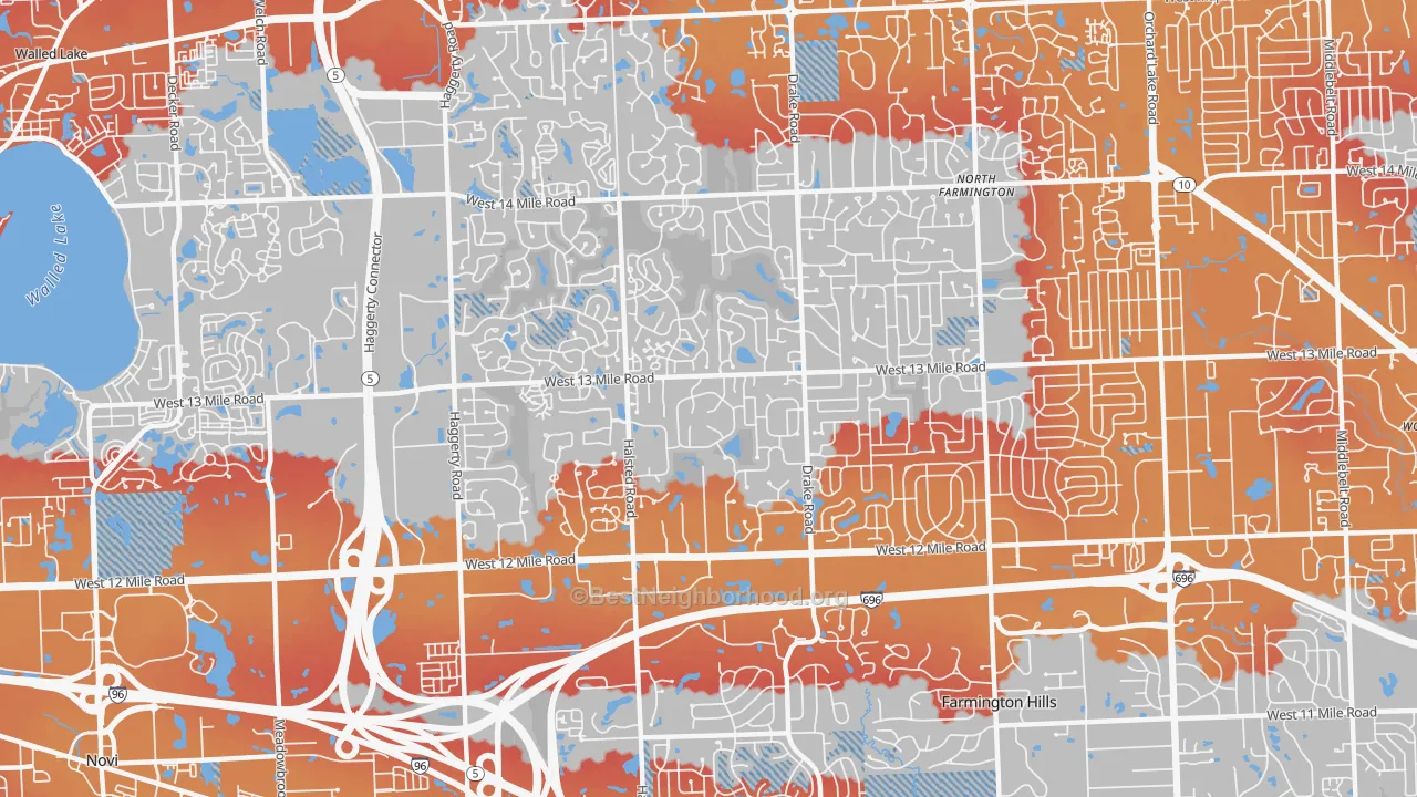 Transit Grade map of 48331, MI