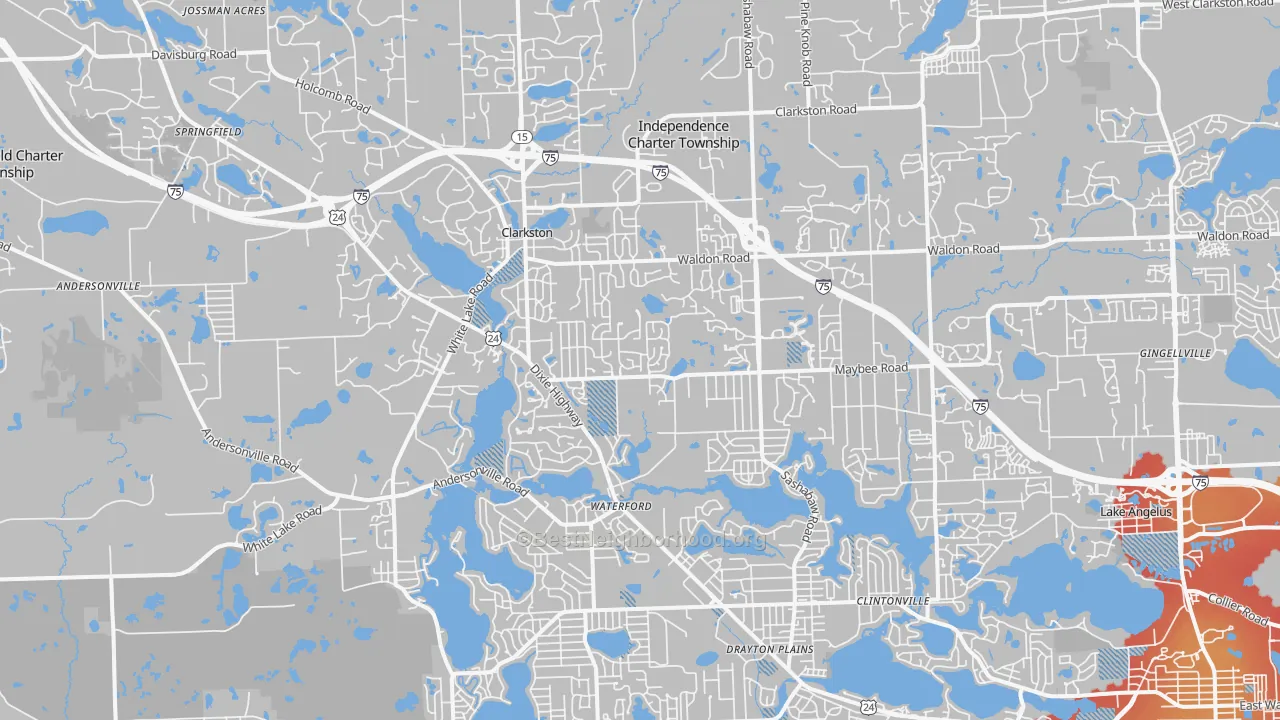 Transit Grade map of 48346, MI