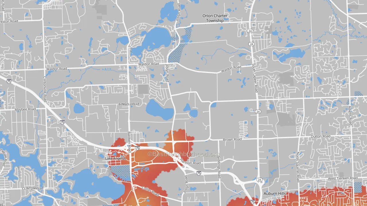 Transit Grade map of 48359, MI