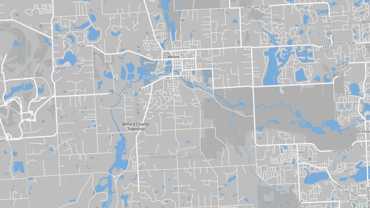 Transit Grade map of 48381, MI