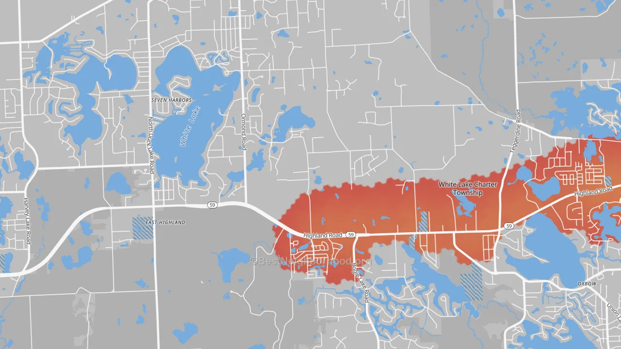 Transit Grade map of 48383, MI