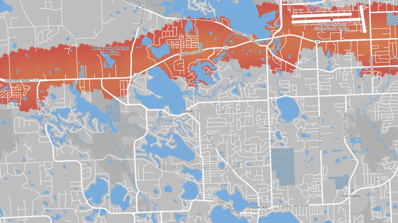 Transit Grade map of 48386, MI