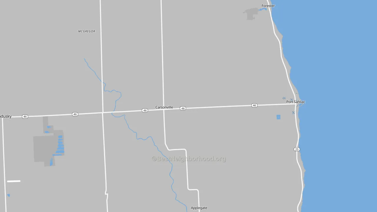 Transit Grade map of 48419, MI