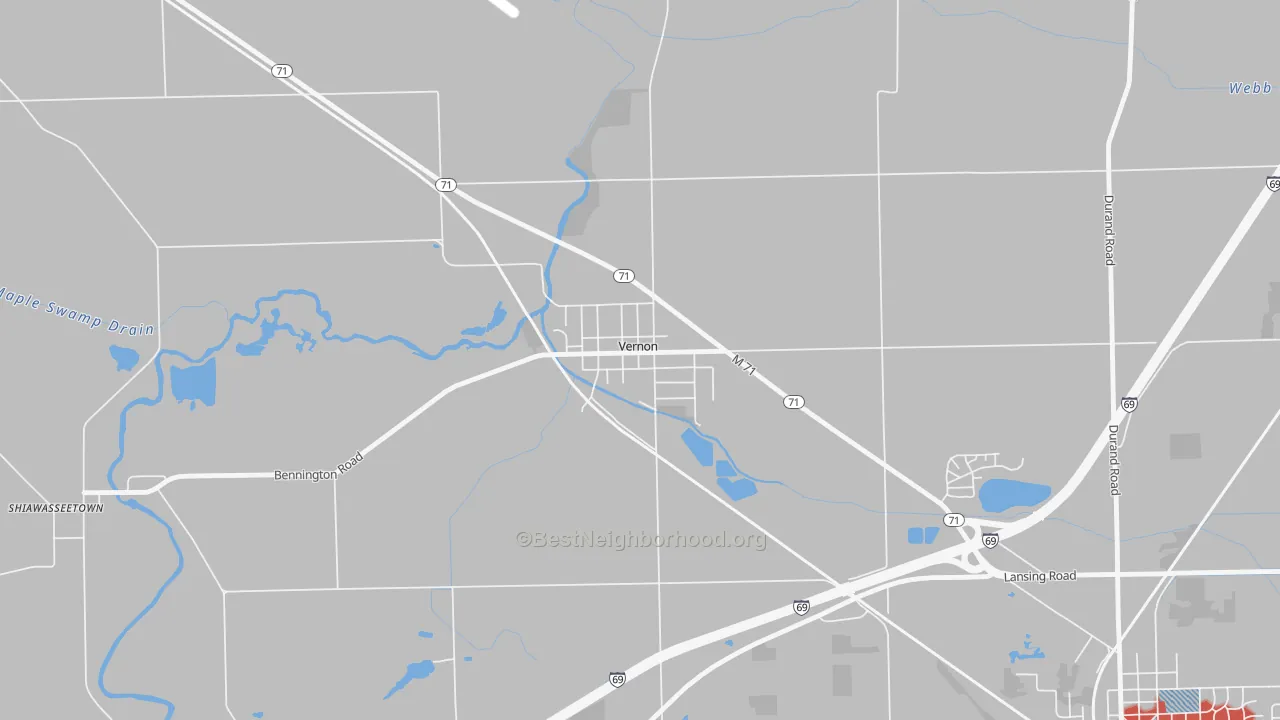 Transit Grade map of 48476, MI