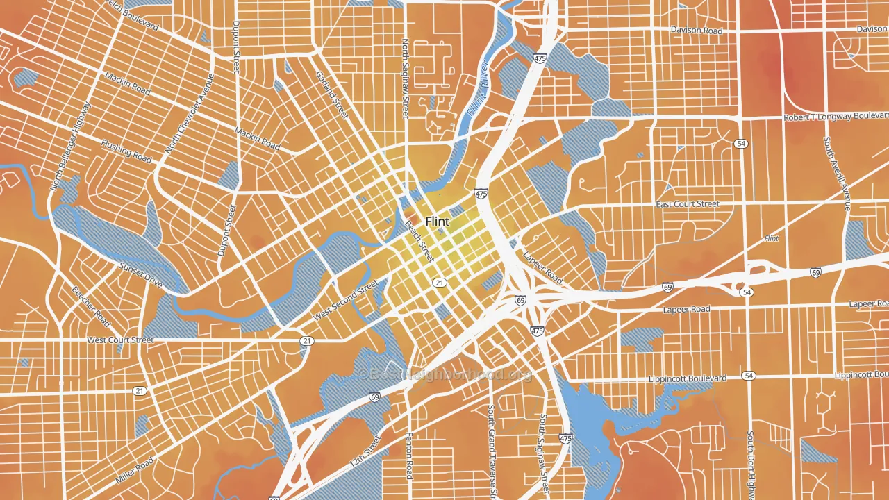 Transit Grade map of 48502, MI