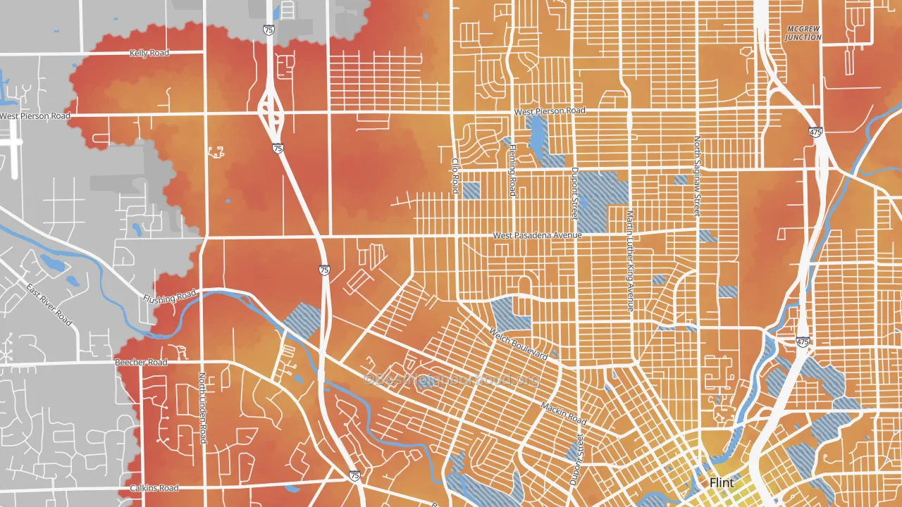 Transit Grade map of 48504, MI