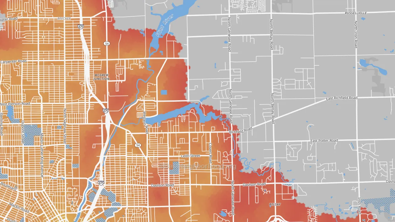 Transit Grade map of 48506, MI