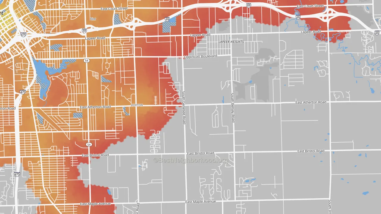 Transit Grade map of 48519, MI