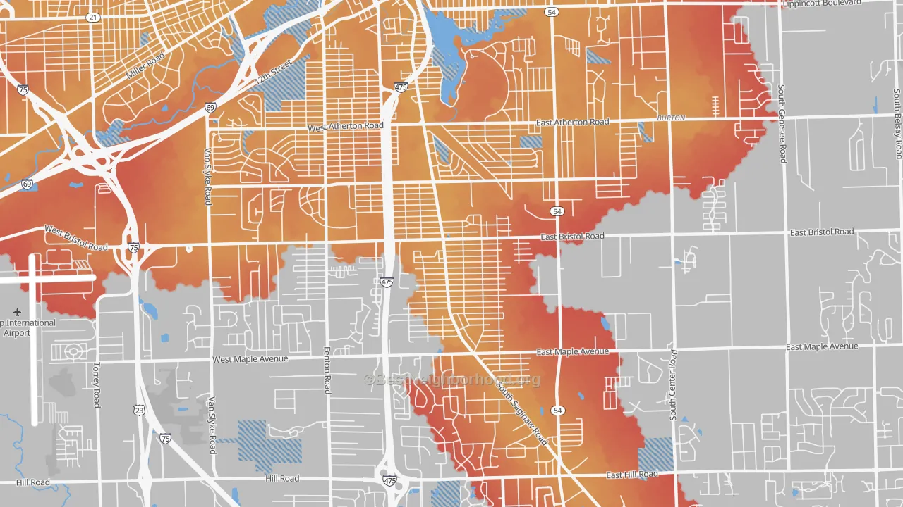 Transit Grade map of 48529, MI