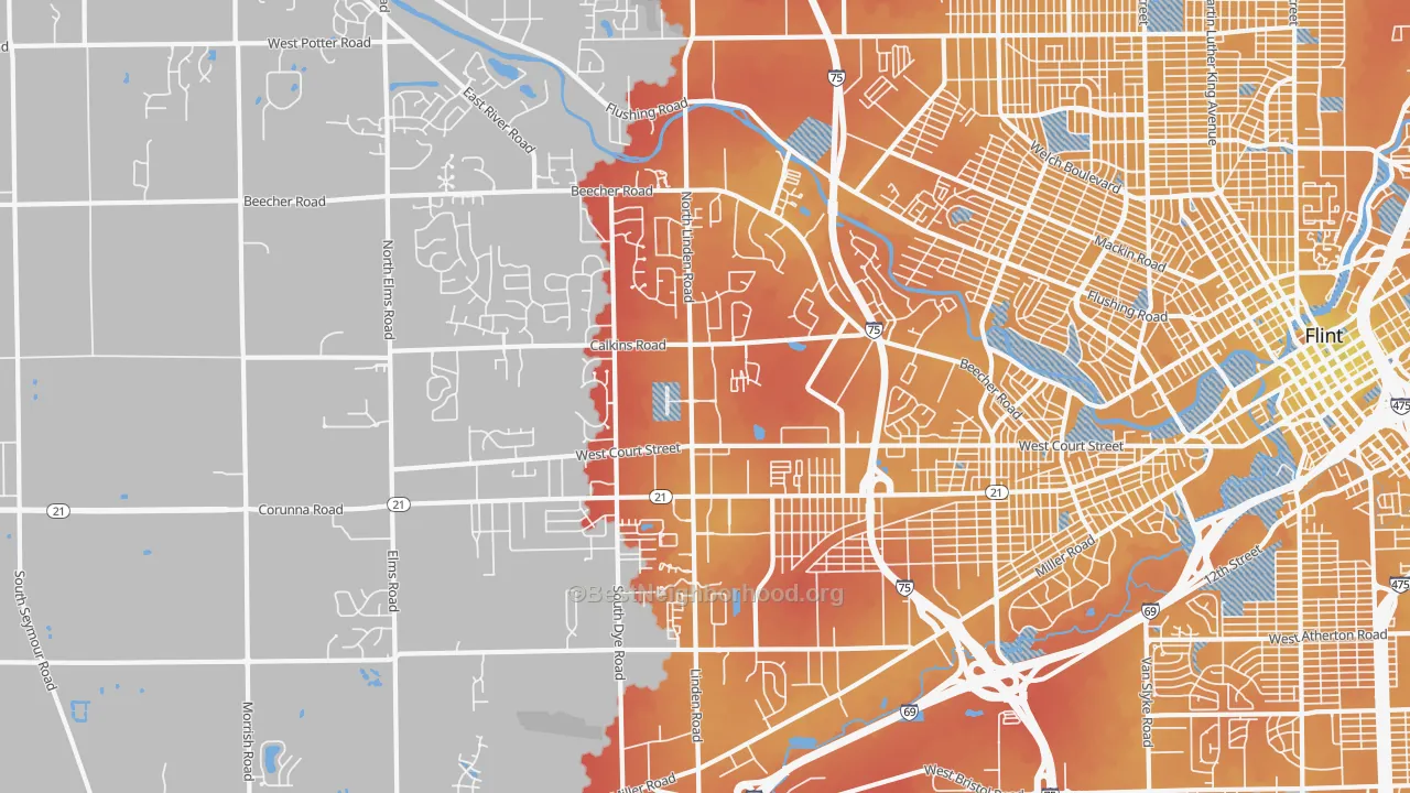 Transit Grade map of 48532, MI