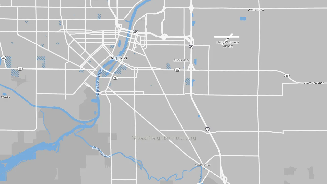 Transit Grade map of 48601, MI
