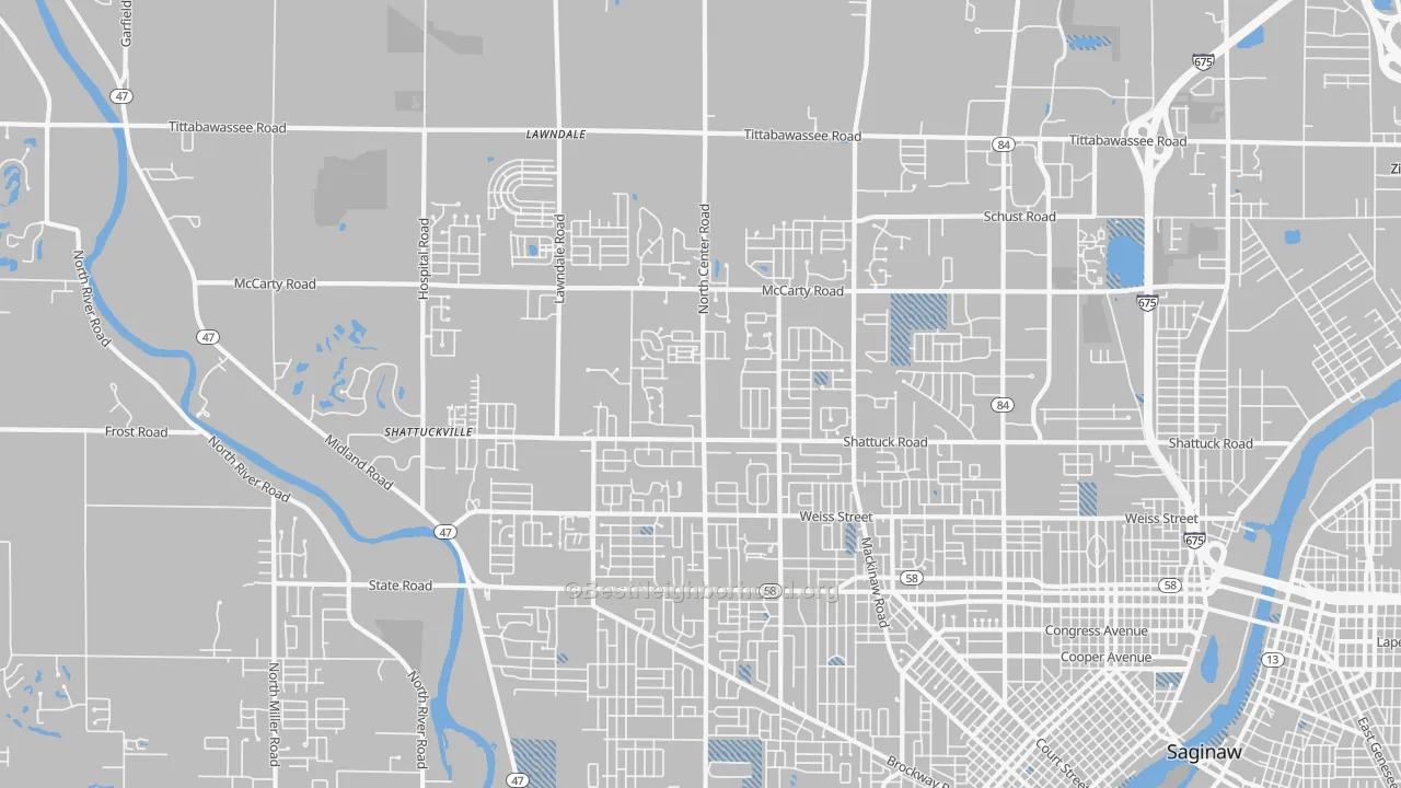 Transit Grade map of 48603, MI