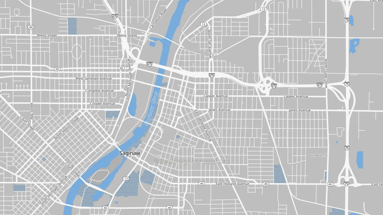 Transit Grade map of 48607, MI
