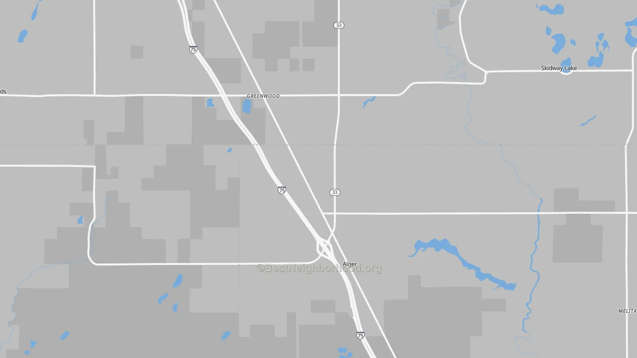 Transit Grade map of 48610, MI