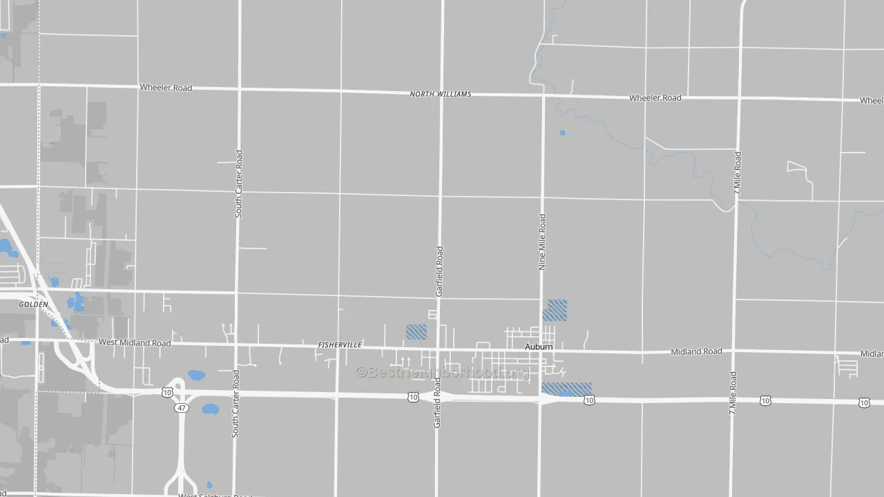 Transit Grade map of 48611, MI