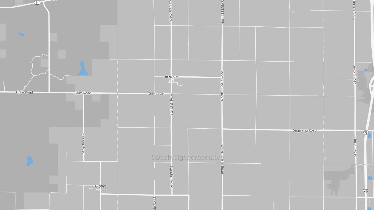 Transit Grade map of 48613, MI