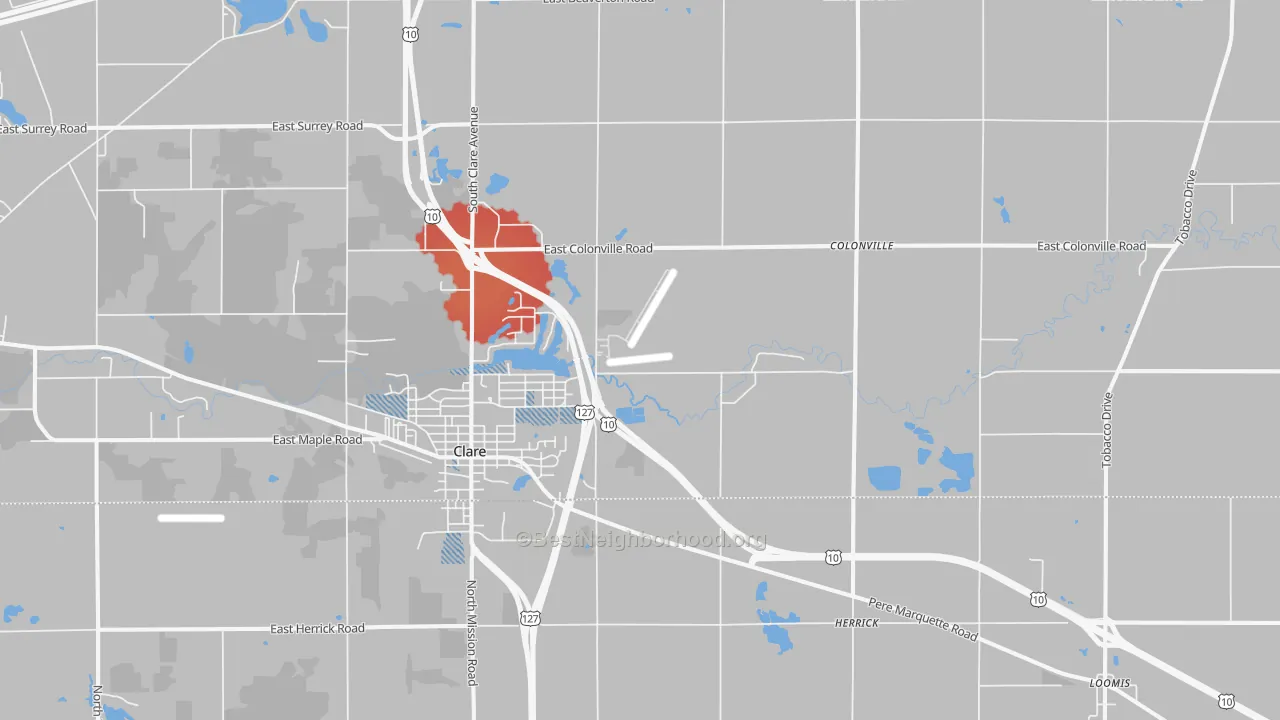 Transit Grade map of 48617, MI