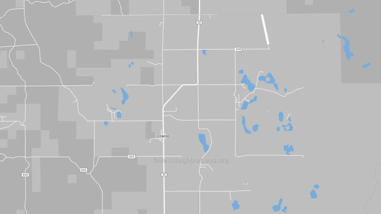Transit Grade map of 48619, MI