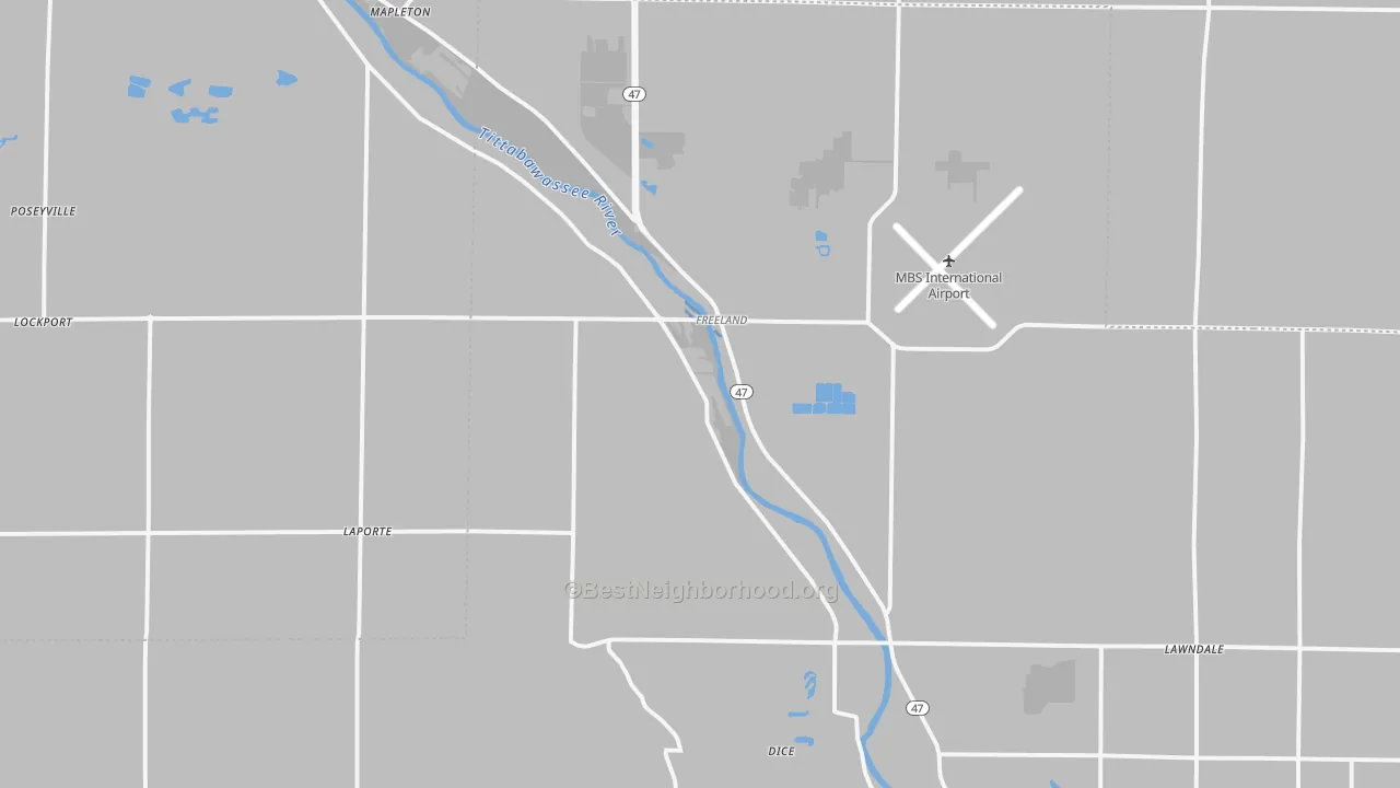 Transit Grade map of 48623, MI