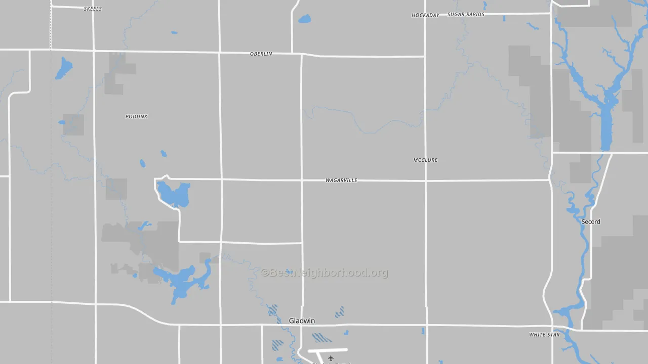 Transit Grade map of 48624, MI
