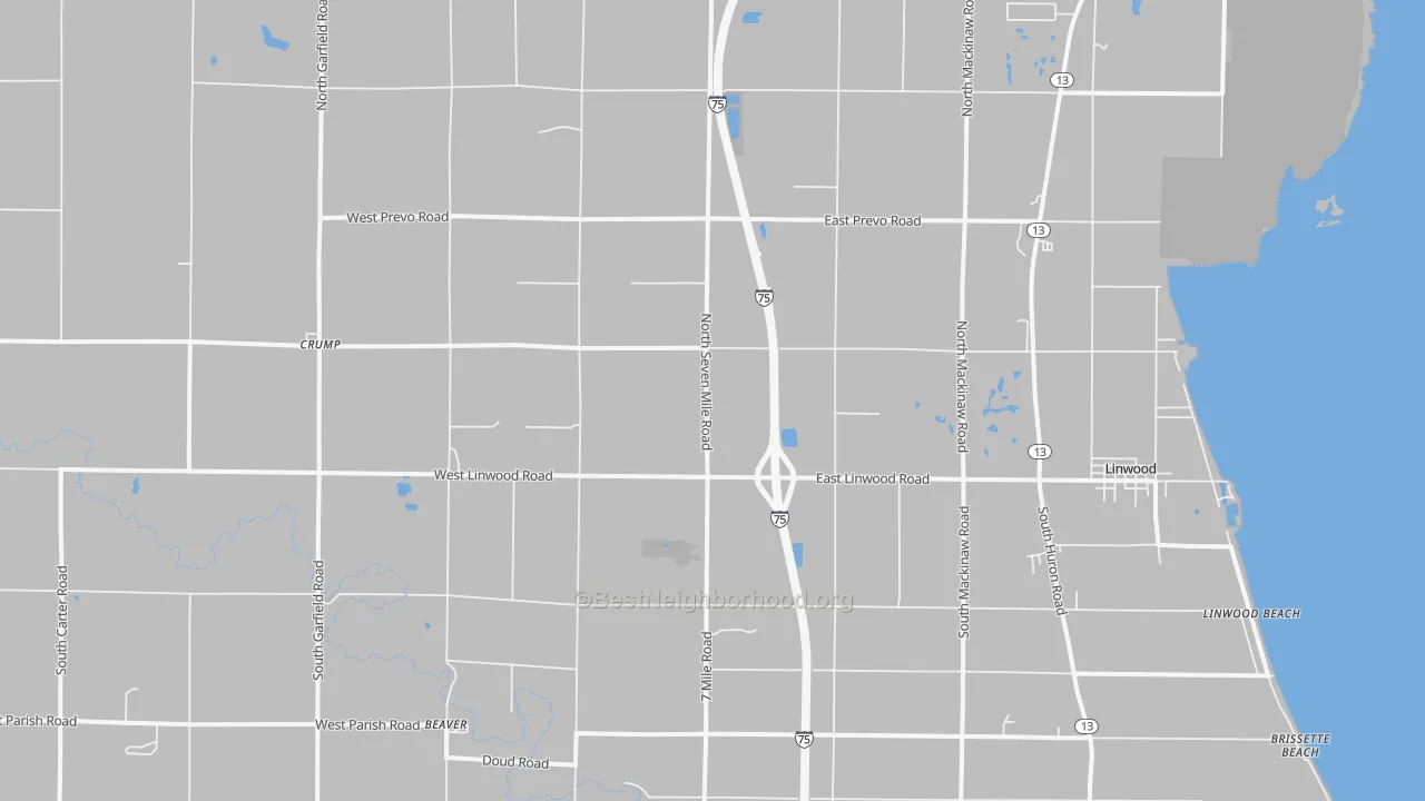 Transit Grade map of 48634, MI