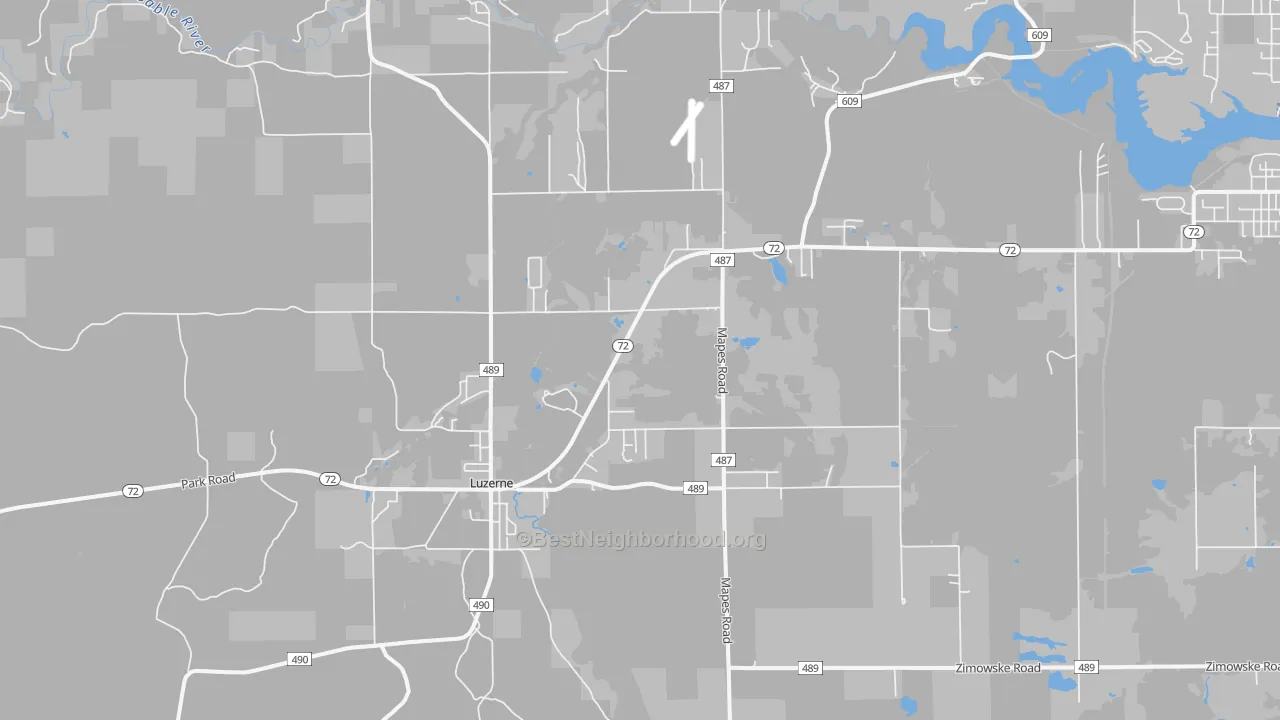 Transit Grade map of 48636, MI