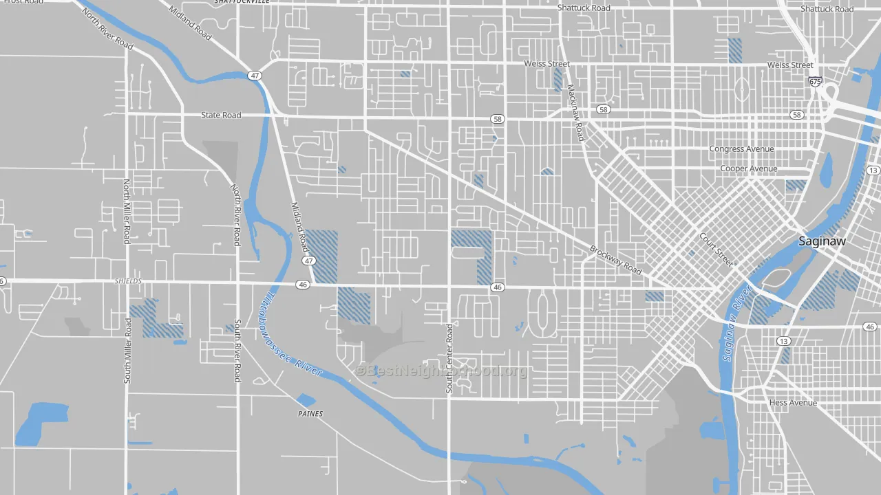 Transit Grade map of 48638, MI
