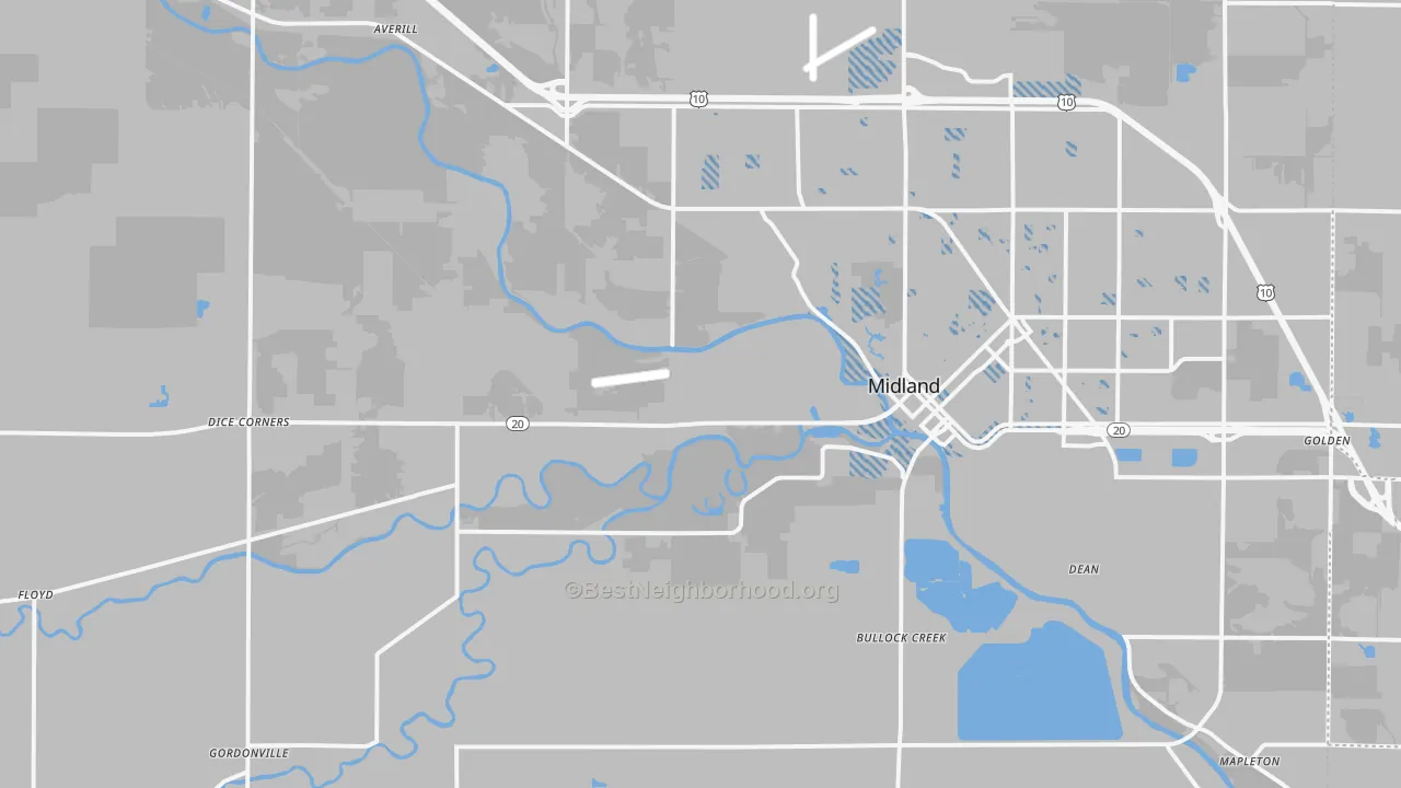 Transit Grade map of 48640, MI