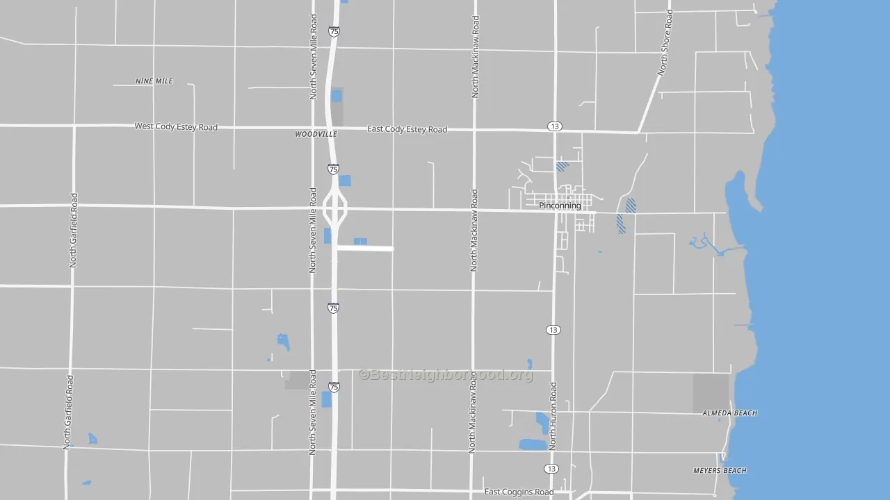 Transit Grade map of 48650, MI