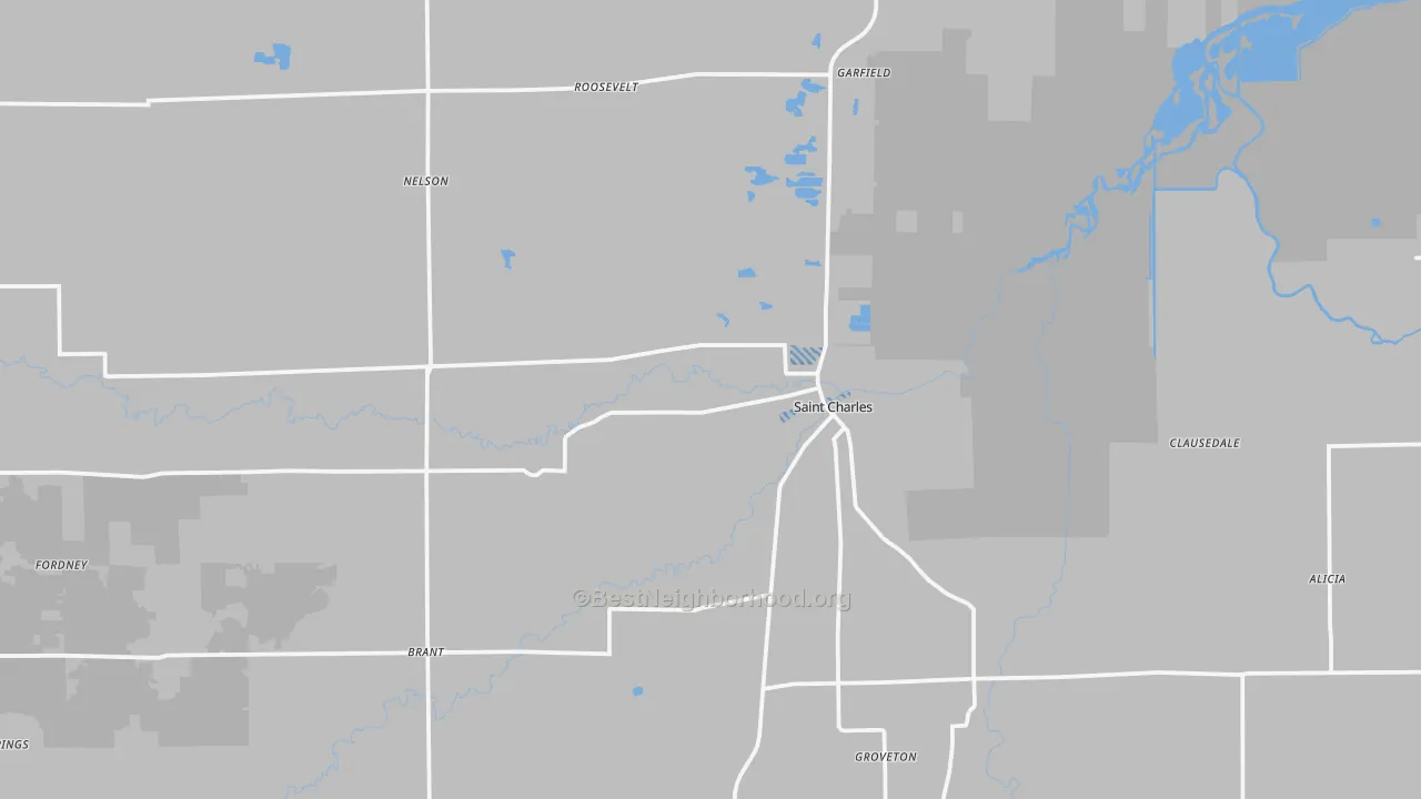 Transit Grade map of 48655, MI
