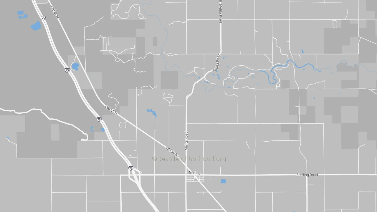 Transit Grade map of 48659, MI