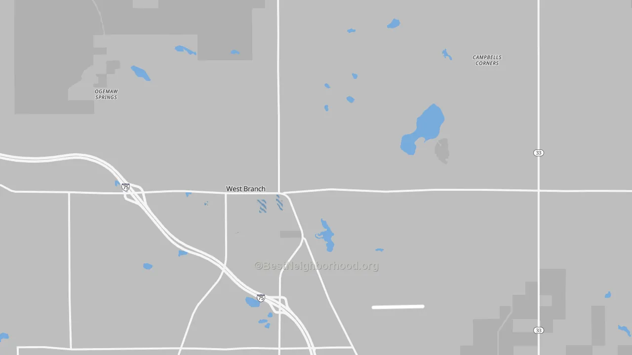 Transit Grade map of 48661, MI