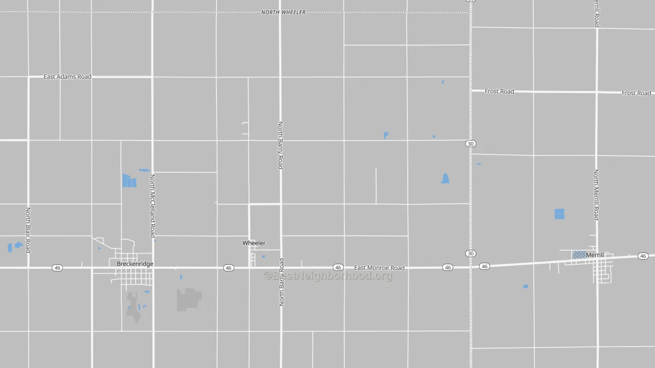 Transit Grade map of 48662, MI