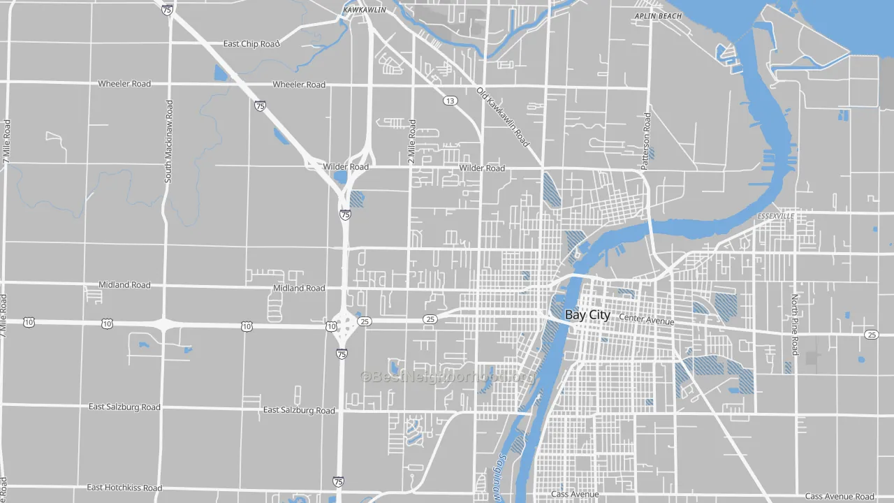 Transit Grade map of 48706, MI