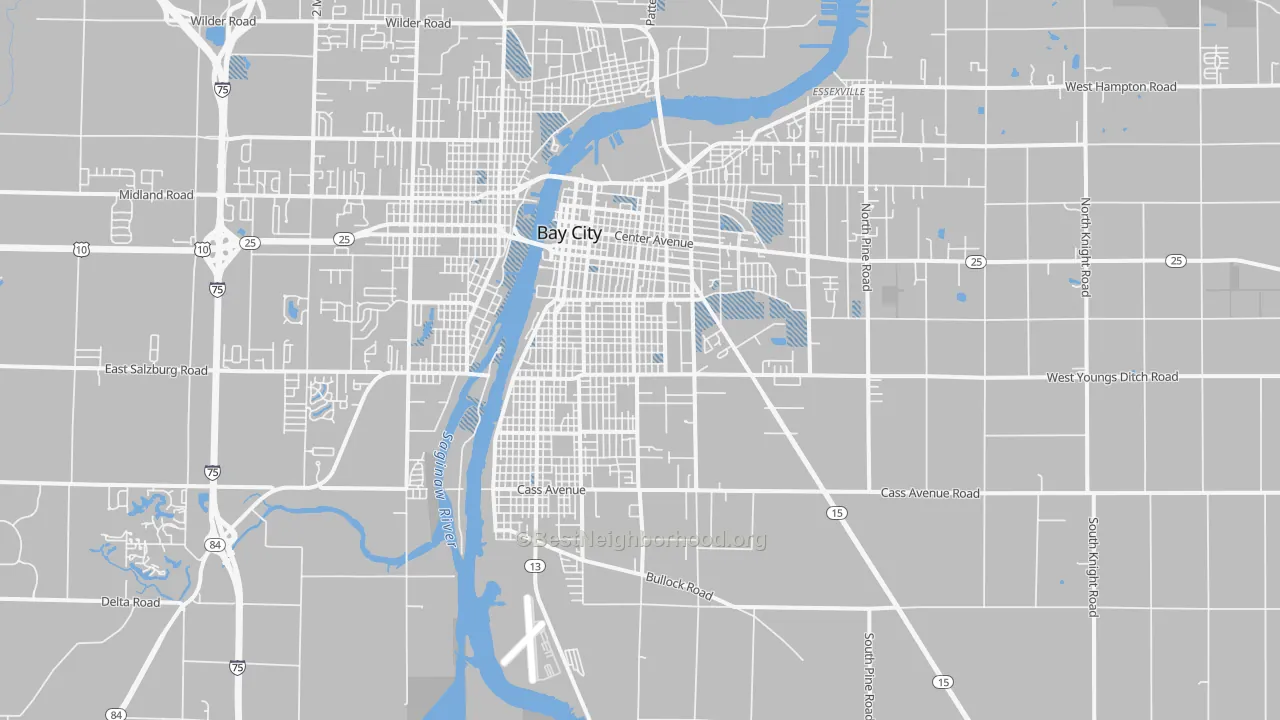 Transit Grade map of 48708, MI