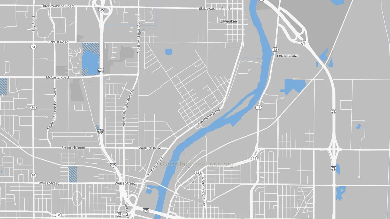 Transit Grade map of 48724, MI