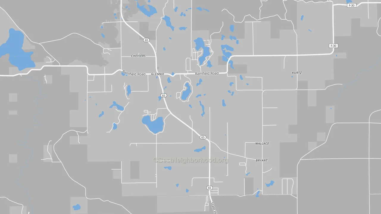 Transit Grade map of 48737, MI