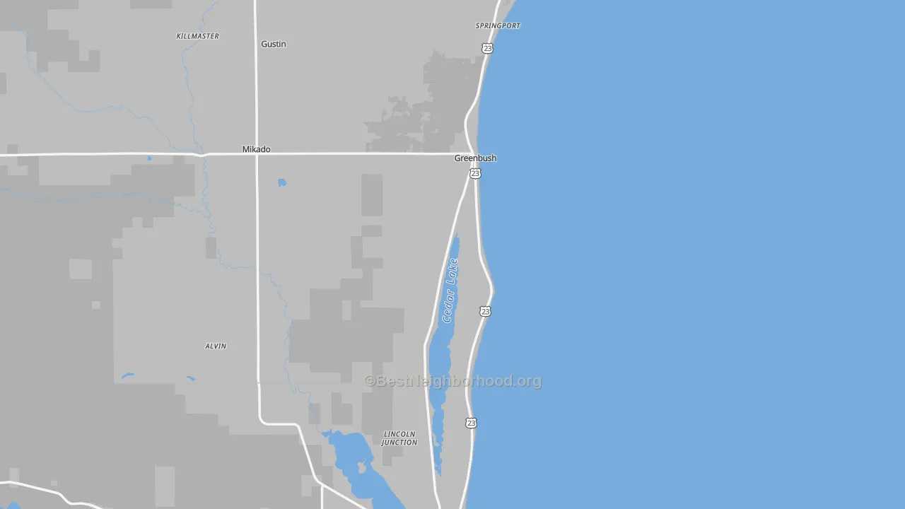 Transit Grade map of 48738, MI