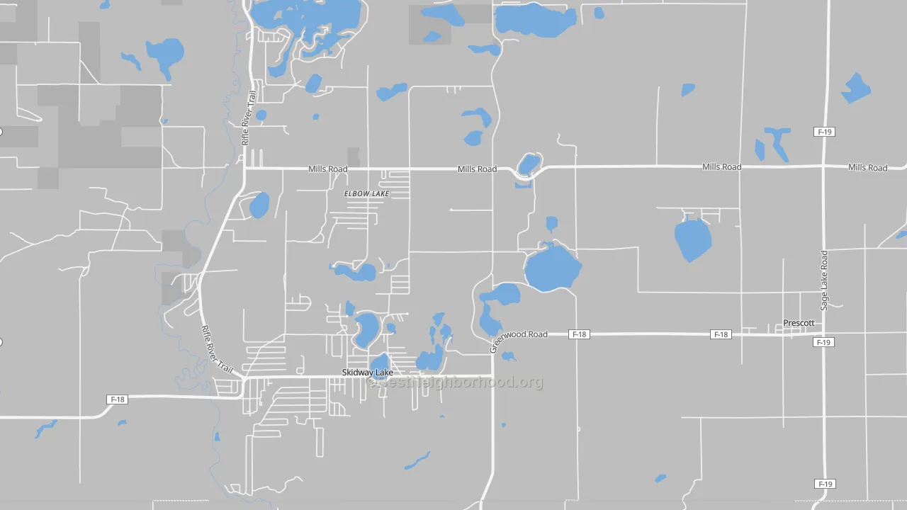Transit Grade map of 48756, MI