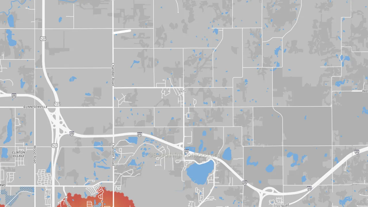 Transit Grade map of 48808, MI