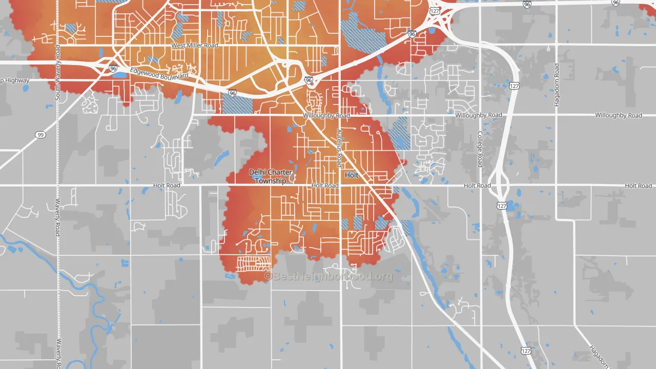Transit Grade map of 48842, MI