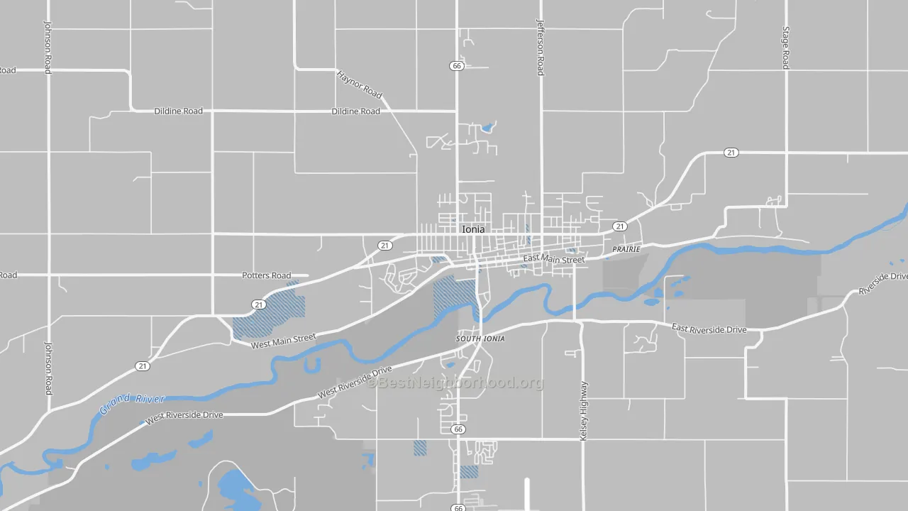 Transit Grade map of 48846, MI