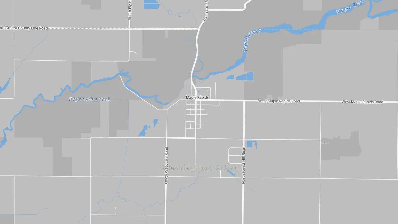 Transit Grade map of 48853, MI