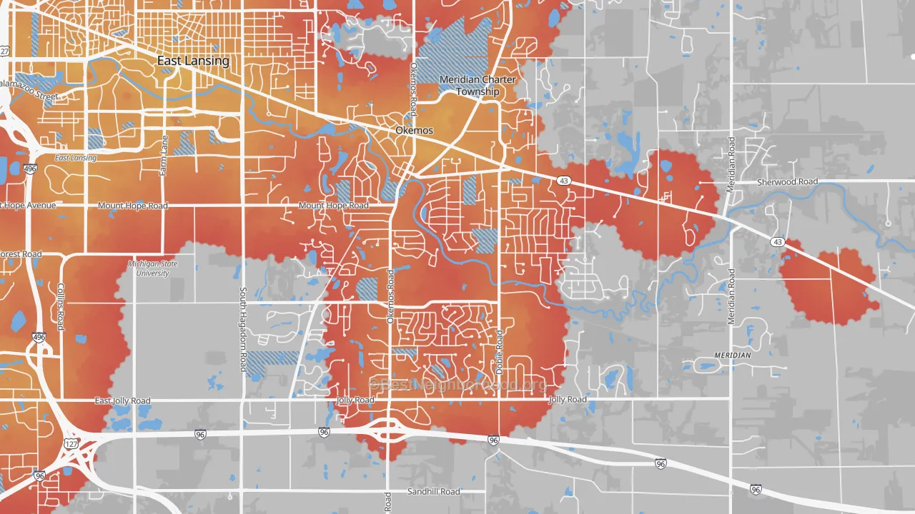 Transit Grade map of 48864, MI