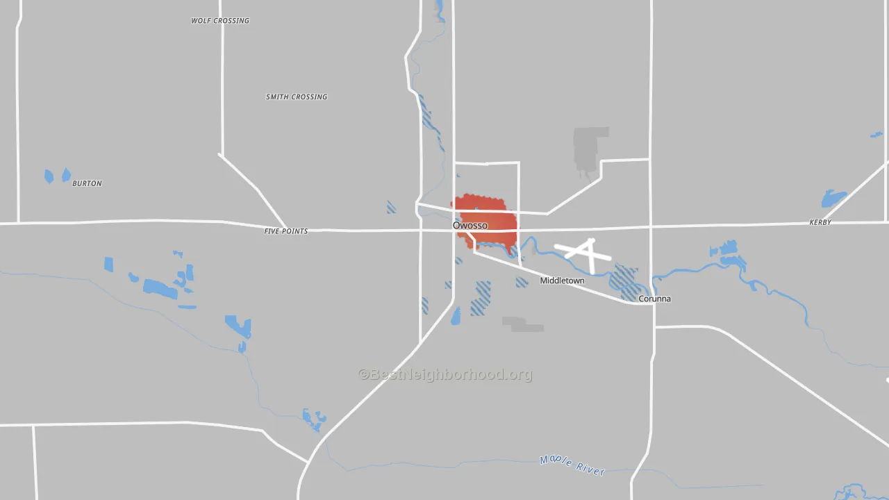 Transit Grade map of 48867, MI