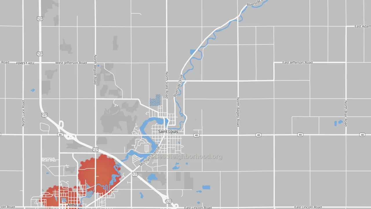 Transit Grade map of 48880, MI