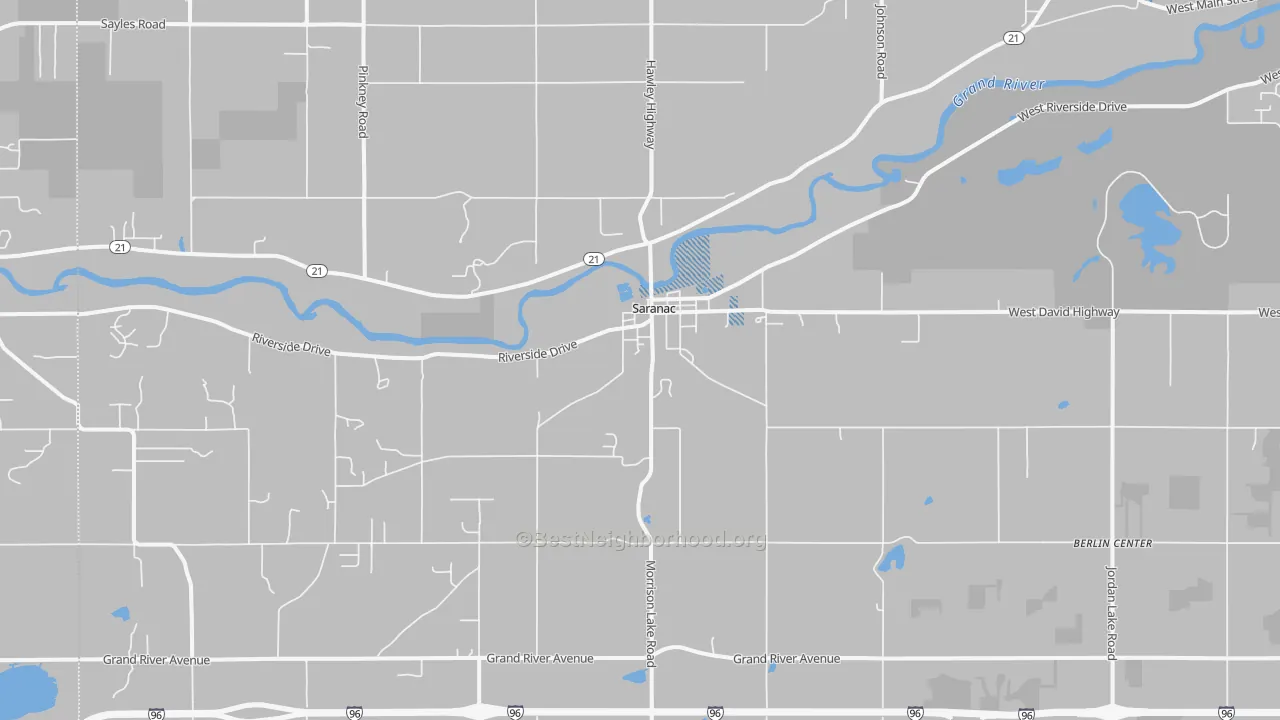 Transit Grade map of 48881, MI