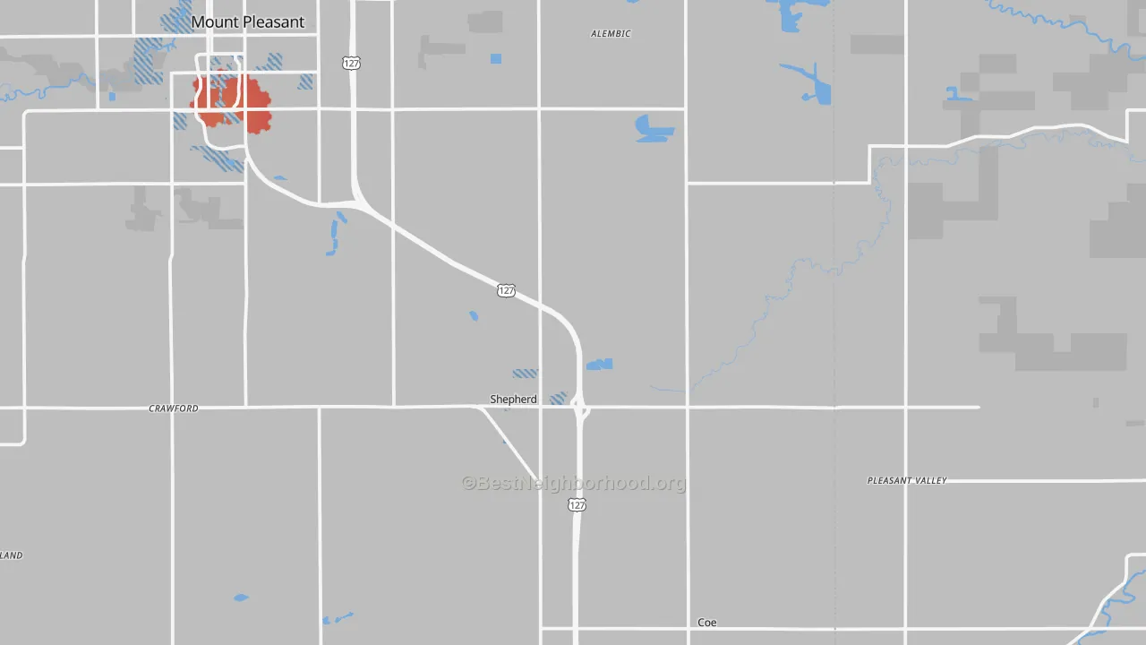 Transit Grade map of 48883, MI