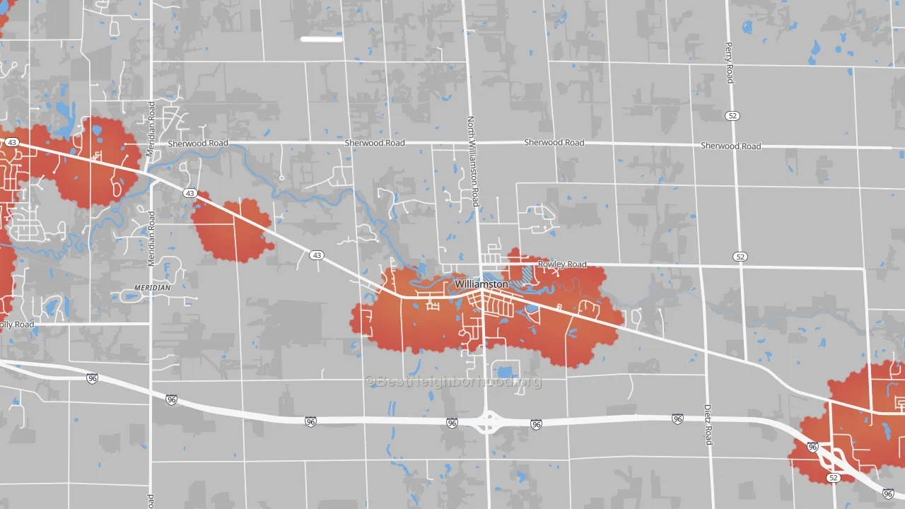 Transit Grade map of 48895, MI