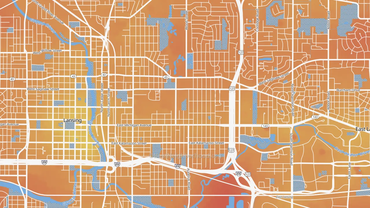 Transit Grade map of 48912, MI